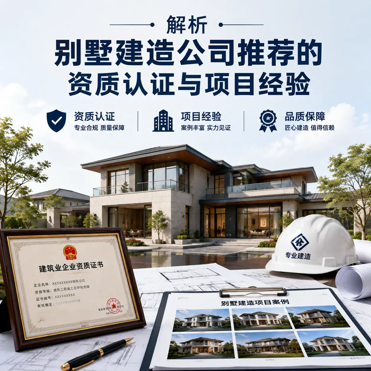 解析 凯里 别墅建造公司推荐的资质认证与项目经验