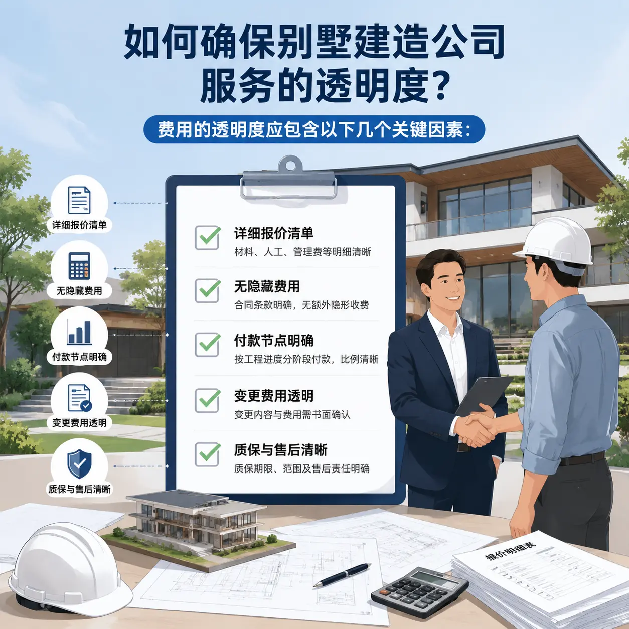 在 凯里 如何确保别墅建造公司服务的透明度？