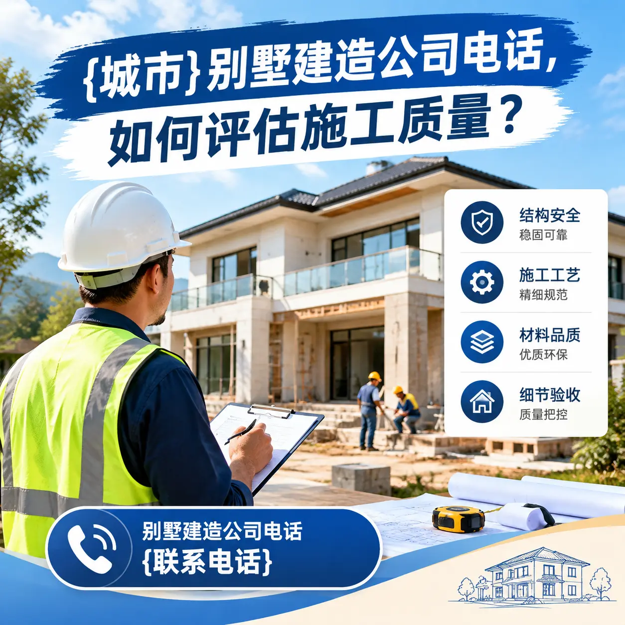 凯里别墅建造公司电话，如何评估施工质量？