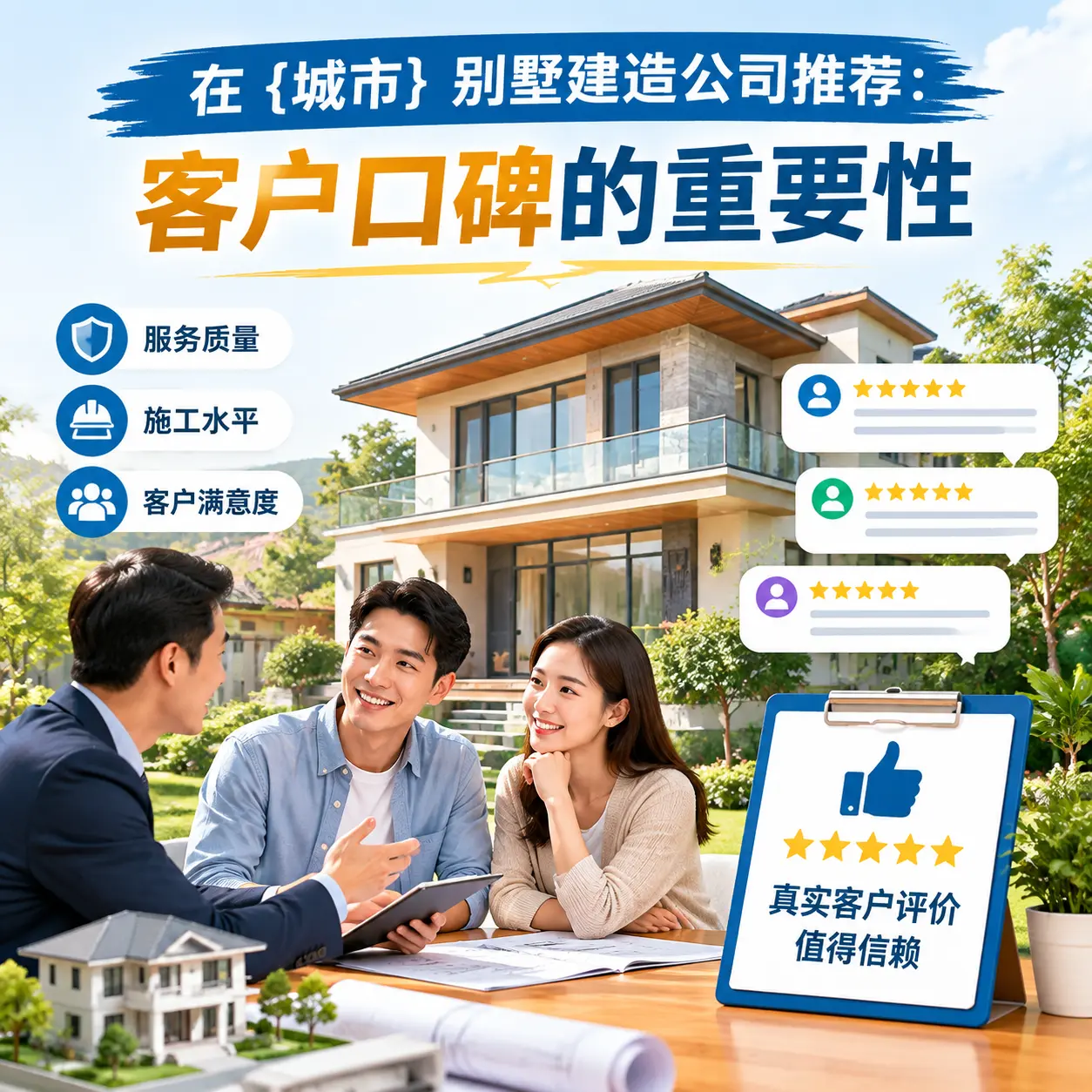 在 凯里 别墅建造公司推荐：客户口碑的重要性