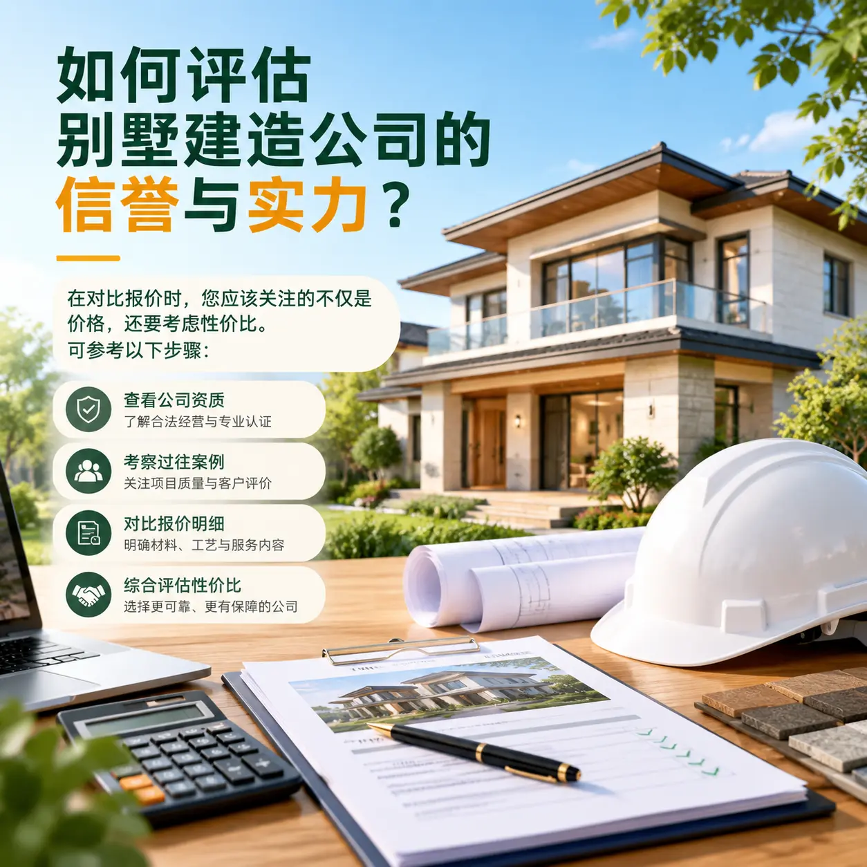 如何评估 凯里 别墅建造公司的信誉与实力?
