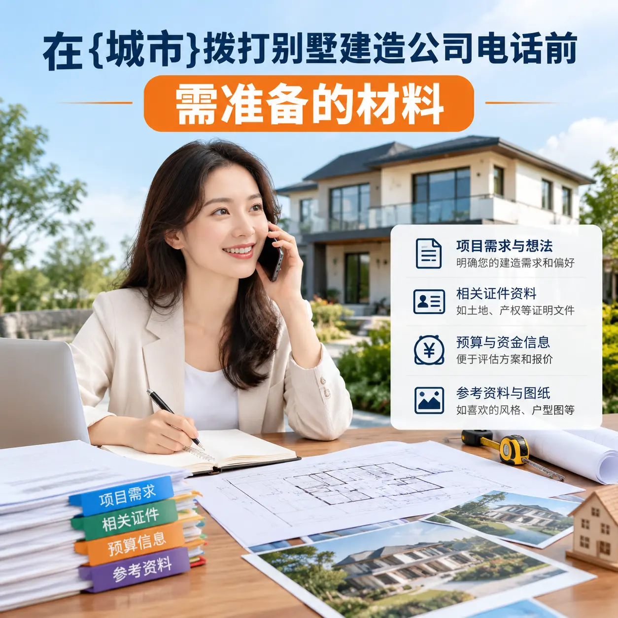 在凯里拨打别墅建造公司电话前需准备的材料