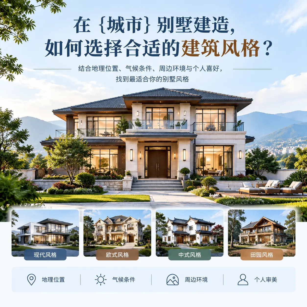 在 凯里 别墅建造，如何选择合适的建筑风格？